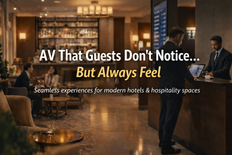 AV Consulting for Hotels & Hospitality Spaces