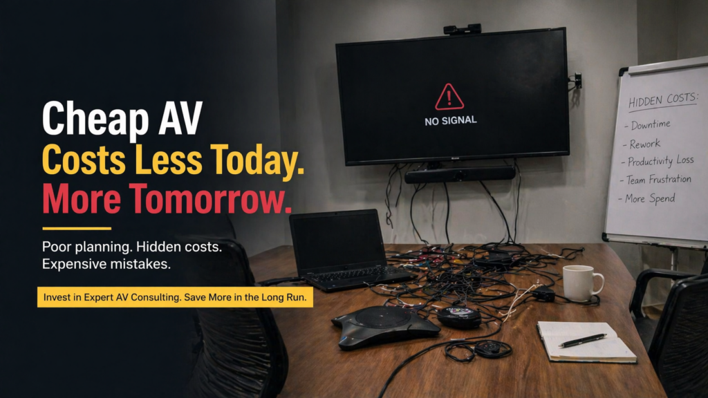 Why Cheap AV Installations Cost More Without Expert Consulting