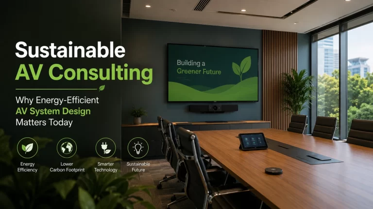 Sustainable AV Consulting: Why Energy-Efficient AV System Design Matters Today