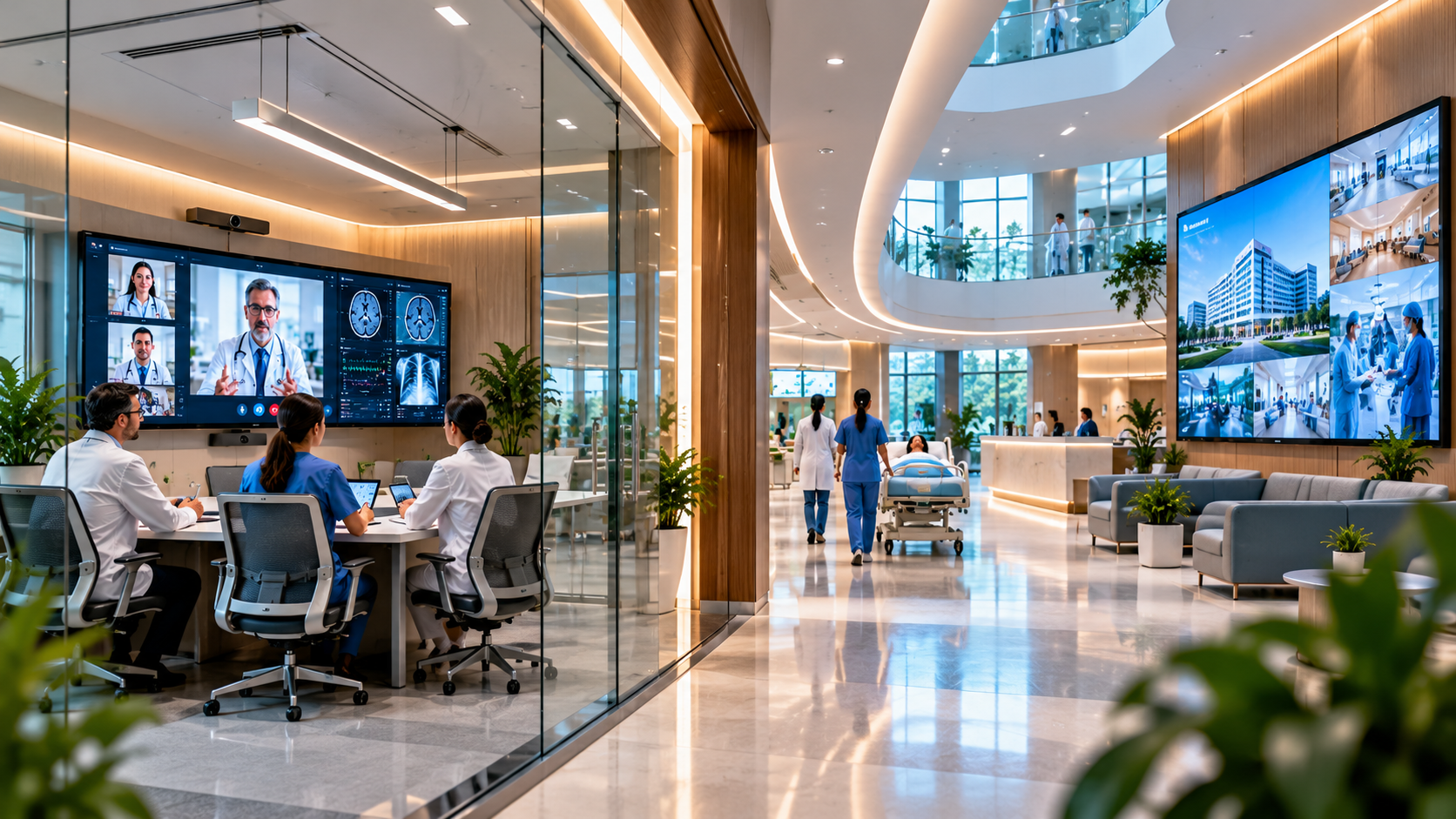 Modern healthcare clinical environment